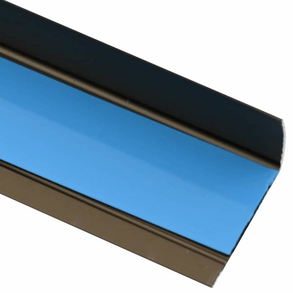 vidaXL Stair Nosing Strips 10 pcs Brown 67 x 3.5 x 3 cm Aluminium
