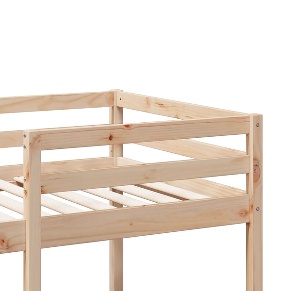 vidaXL Loft Bed Frame without Mattress 80x200 cm Solid Pine Wood