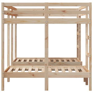 vidaXL Triple Bunk Bed 140x200/70x140 cm Solid Pine Wood