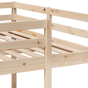 vidaXL Triple Bunk Bed 140x200/70x140 cm Solid Pine Wood