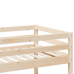 vidaXL Bunk Bed 90x200 cm Solid Pine Wood