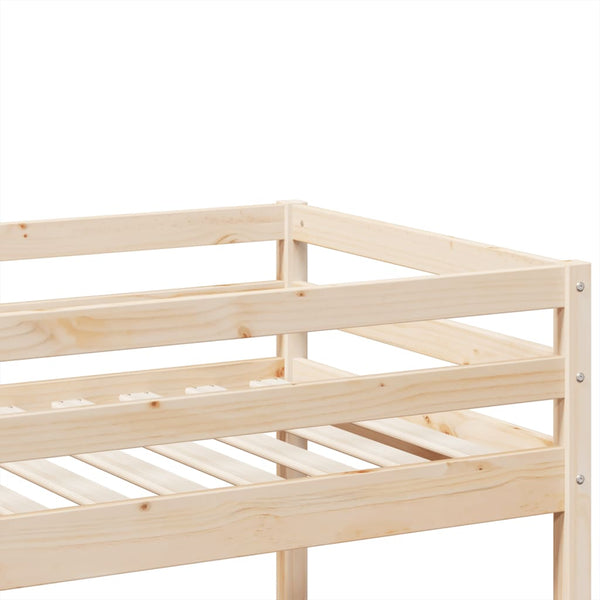 vidaXL Bunk Bed 90x200 cm Solid Pine Wood