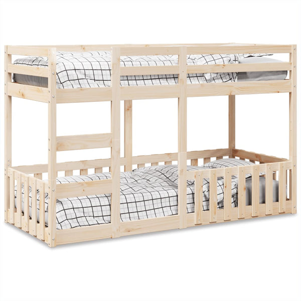 vidaXL Bunk Bed 90x190 cm Solid Pine Wood