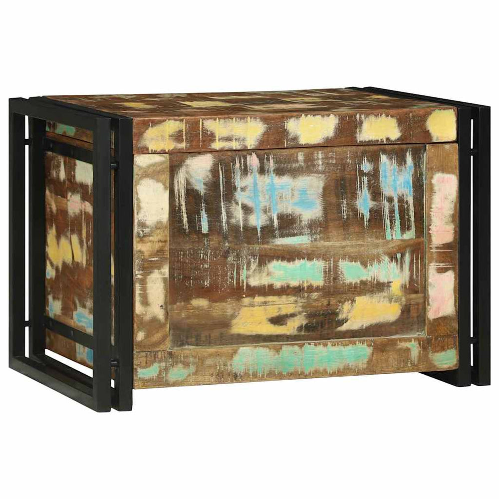 vidaXL Storage Box Brown and Black 60 x 40 x 41 cm Reclaimed Wood