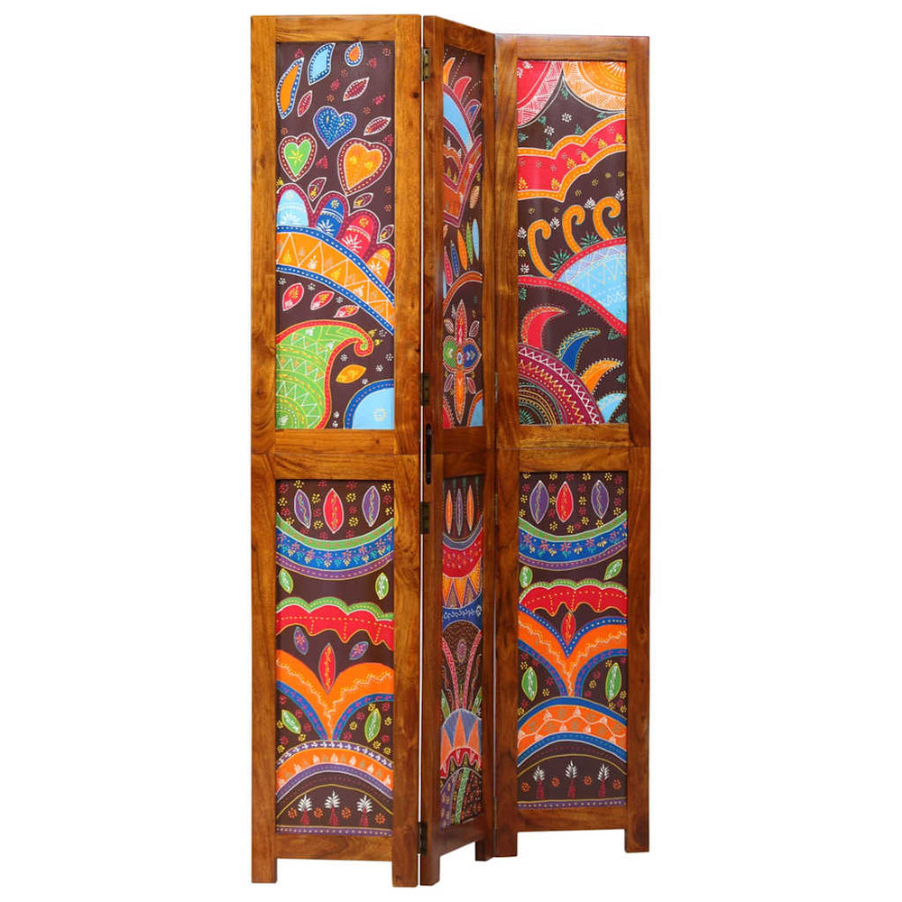 Honigbrauner Raumteiler Akazie Massivholz 180cm