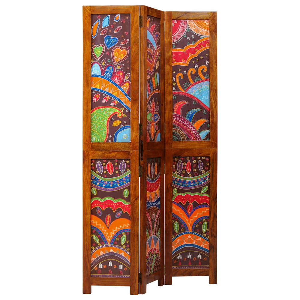 Honigbrauner Raumteiler Akazie Massivholz 180cm