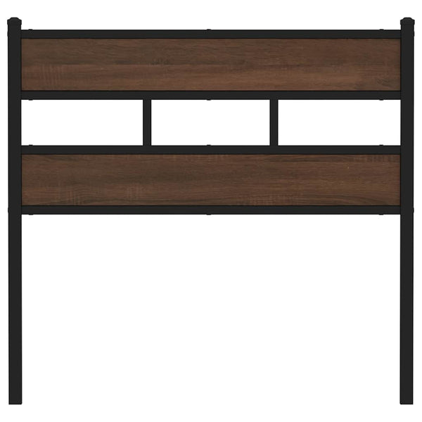 vidaXL Replacement Headboard Brown Oak Look 107 cm Steel and Engineered Wood
