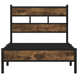 vidaXL Bed Frame without Mattress with Headboard Sonoma Oak 100x200 cm