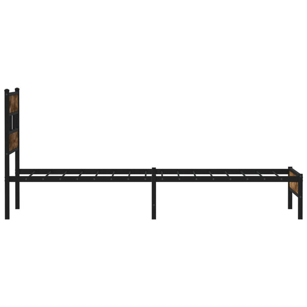 vidaXL Bed Frame without Mattress with Headboard Sonoma Oak 100x200 cm