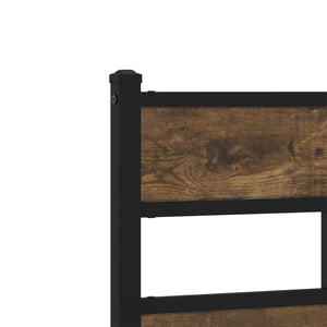 vidaXL Bed Frame without Mattress with Headboard Sonoma Oak 100x200 cm