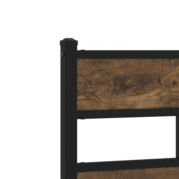 vidaXL Bed Frame without Mattress with Headboard Sonoma Oak 100x200 cm