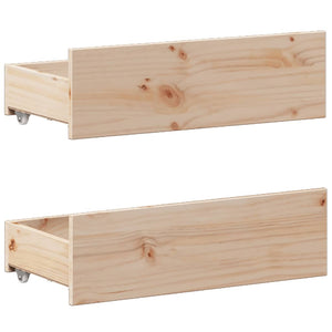 vidaXL Solid Wood Bed Frame without Mattress with Headboard 160x200 cm Pine