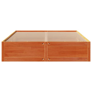 vidaXL Solid Wood Bed with Drawers Brown 180x200 cm without Mattress