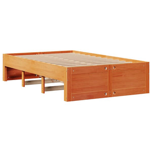 vidaXL Solid Wood Bed Frame without Mattress with Drawers 120x200 cm