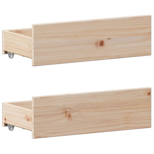 vidaXL Solid Wood Bed with Shelf without Mattress 180x200 cm Pine Wood