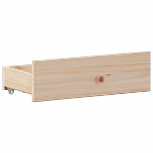 vidaXL Solid Wood Bed with Shelf without Mattress 180x200 cm Pine Wood