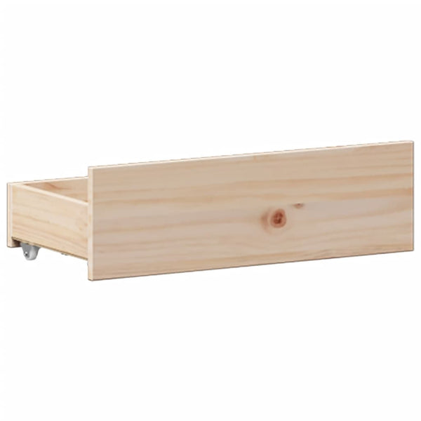 vidaXL Solid Wood Bed with Shelf without Mattress 180x200 cm Pine Wood