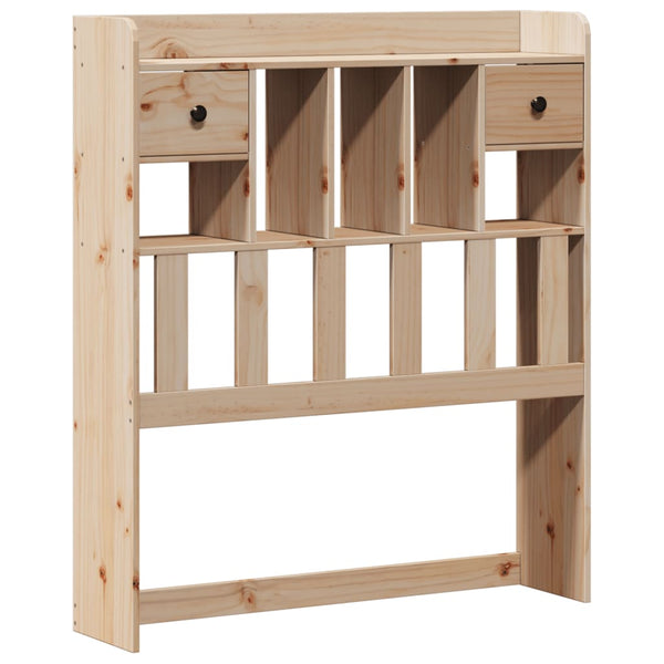 vidaXL Solid Wood Bed with Shelf without Mattress 100x200 cm Pine