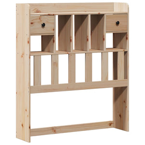 vidaXL Bookcase Bed Frame without Mattress 75x190 cm Solid Pine
