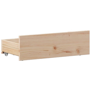 vidaXL Bookcase Bed Frame without Mattress 75x190 cm Solid Pine