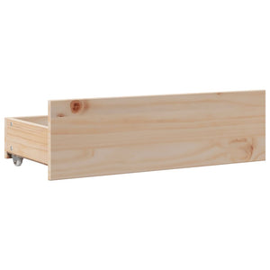 vidaXL Solid Wood Bed with Shelf without Mattress 140x200 cm Pine Wood