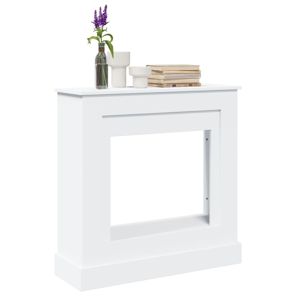 vidaXL Fireplace Surround White 90x30x90 cm Engineered Wood