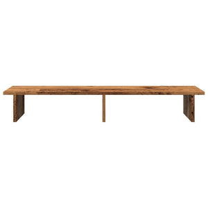 vidaXL Monitor Stand Reclaimed Wood Look 100x27x15 cm Engineered Wood