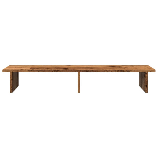 vidaXL Monitor Stand Reclaimed Wood Look 100x27x15 cm Engineered Wood