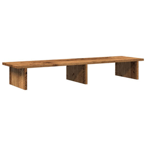 vidaXL Monitor Stand Reclaimed Wood Look 100x27x15 cm Engineered Wood