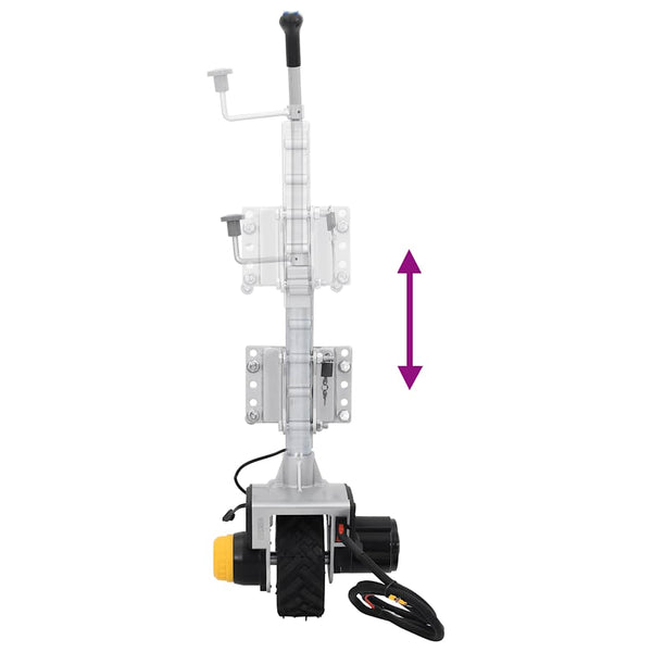 vidaXL Trailer Jockey Wheel 12 V 550 W Aluminum