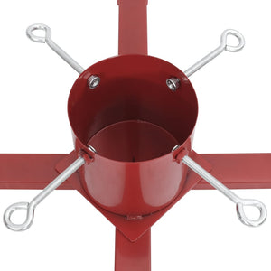 vidaXL Christmas Tree Stand Red 61x61x15.5 cm