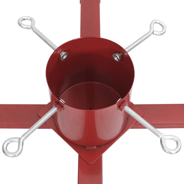 vidaXL Christmas Tree Stand Red 61x61x15.5 cm