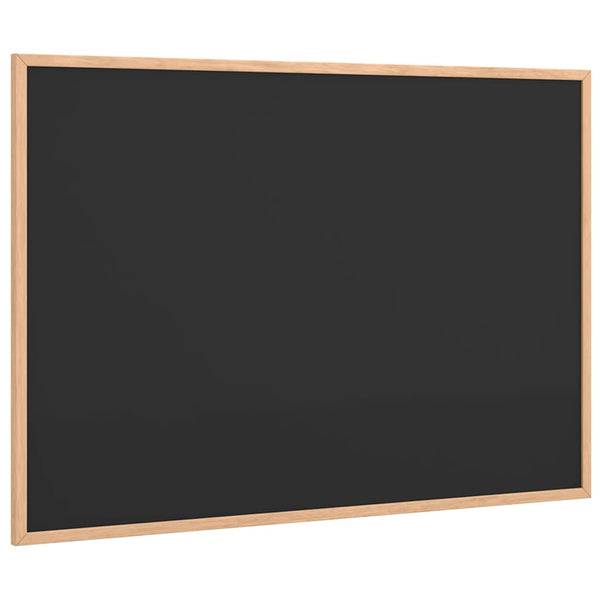 vidaXL Chalkboard with Solid Pine Wood Frame Black 80 x 55 cm