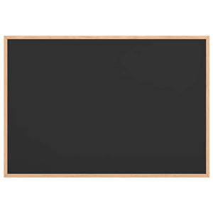 vidaXL Chalkboard with Solid Pine Wood Frame Black 80 x 55 cm