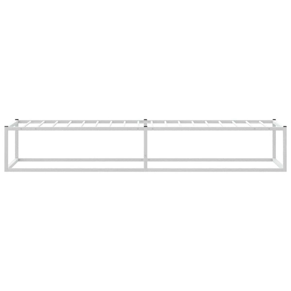 vidaXL Bed Frame without Mattress White 90x200 cm Metal