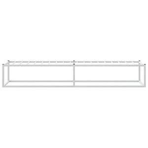 vidaXL Bed Frame without Mattress White 100x200 cm Metal