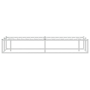 vidaXL Bed Frame without Mattress White 120x200 cm Metal