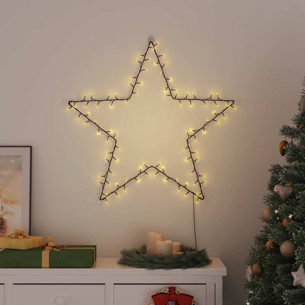 vidaXL Christmas Silhouette Star 115 Warm White LEDs