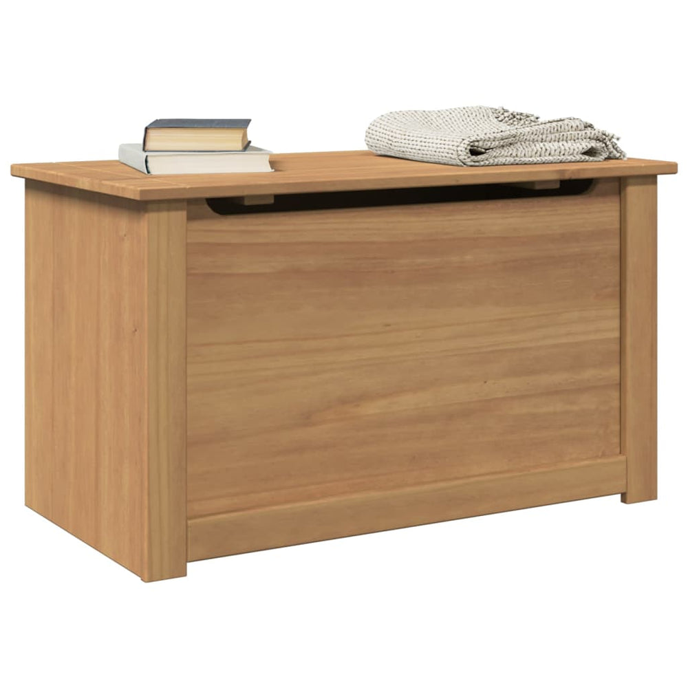 vidaXL Panama Solid Pine Chest with Lid 79x42x46 cm