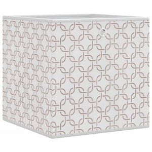 vidaXL Foldable Storage Boxes 4 pcs Cream 32x32x32 cm Non-woven