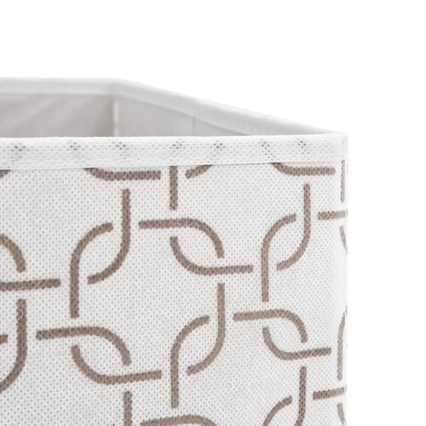 vidaXL Foldable Storage Boxes 4 pcs Cream 32x32x32 cm Non-woven