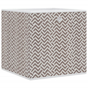 vidaXL Foldable Storage Boxes 4 pcs Brown 32x32x32 cm Non-woven