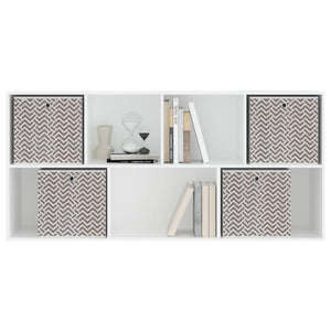 vidaXL Foldable Storage Boxes 4 pcs Brown 32x32x32 cm Non-woven