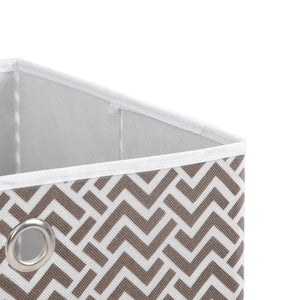 vidaXL Foldable Storage Boxes 4 pcs Brown 32x32x32 cm Non-woven