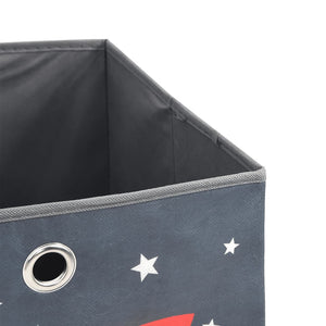 vidaXL Foldable Storage Boxes 10 pcs. Grey 32x32x32 cm Non-woven