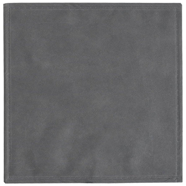 vidaXL Foldable Storage Boxes 10 pcs. Grey 32x32x32 cm Non-woven