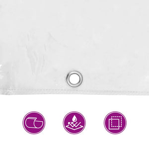 vidaXL Plant Cover with Eyelets 3x6 m PVC