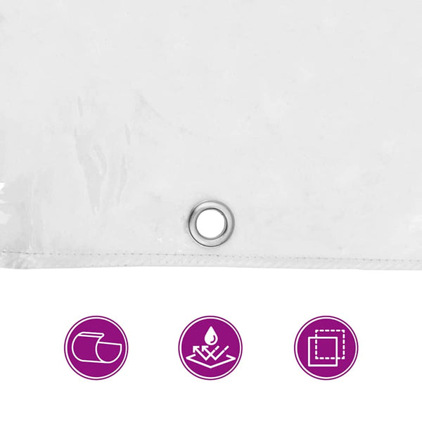 vidaXL Plant Cover with Eyelets 3x6 m PVC
