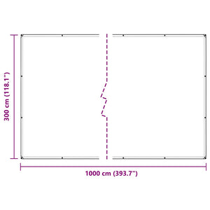 vidaXL Plant Cover with Eyelets 3x10 m PVC