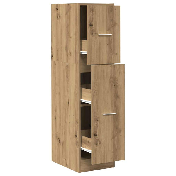 vidaXL Apothecary Cabinet Artisan Oak 30x41x118 cm Engineered Wood